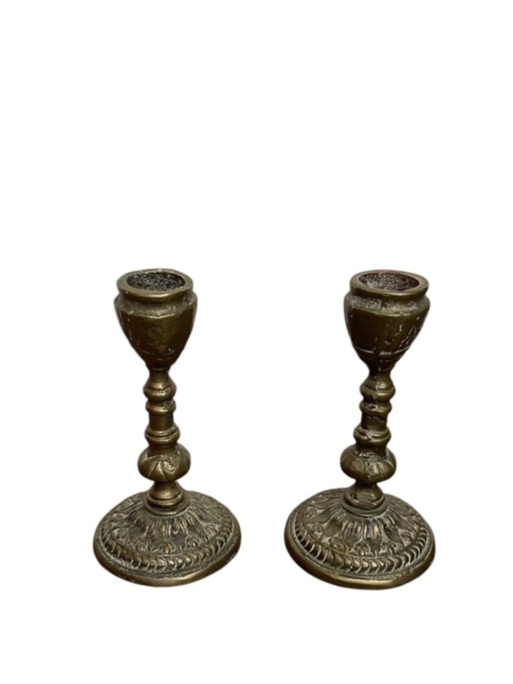 Brass Candle Holders Pair Vintage Classic Home Accent - Picture 2 of 6